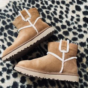 UGG Australia classic mini spill seam chestnut boots
